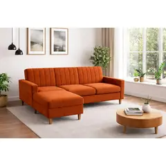 ARTSOFA - Sofá Seccional Luma Terracota antifluido + obsequio