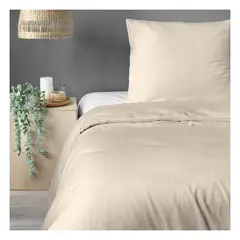 GENERICO - Funda plumón Chers 100 % algodón bramante nude 200 hilos