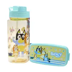 BLUEY - Pack Escolar Tomatodo Botella + Taper Dos Niveles 500 ML + 510 ML