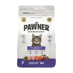 GENERICO - PAWNER Alimento Gato Adulto Esterilizado Pollo y Salmón 3 kg