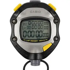 CASIO - Cronómetro CASIO HS-70W Rango 10 Horas 100 Memorias X2 01/1000 - Negro