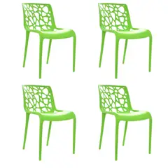 GENERICO - PACK Silla de Comedor Ginebra Verde
