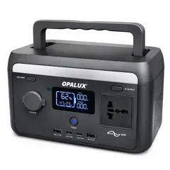 OPALUX - Estación de Energía Portátil 300W con Batería LiFePO4 y Salida 220V