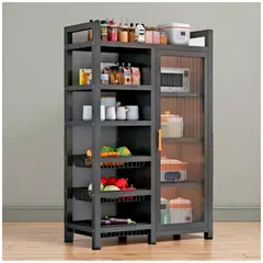 GENERICO - Organizador de 5 Pisos con Comparticiones 148cm Gris