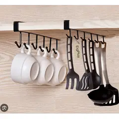 GENERICO - Colgador de 6 Ganchos Multiusos Pack x 3