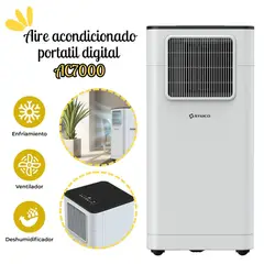 Imaco - Aire Acondicionado Imaco Portatil Digital 6500 BTU - AC7000