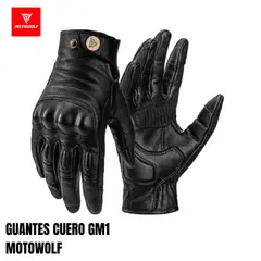 MOTOWOLF - GUANTES CUERO GM1 MOTO