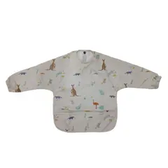 GENERICO - Babero impermeable manga larga con diseño - Talla S