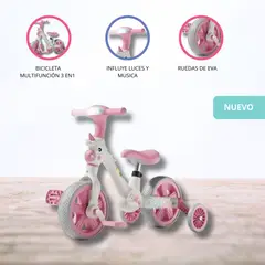 GENERICO - Bicicleta de Balance para Niños «UNICORNIO» Pink