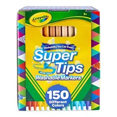 CRAYOLA - Crayola Marcadores Lavables SuperTips 150 Unidades
