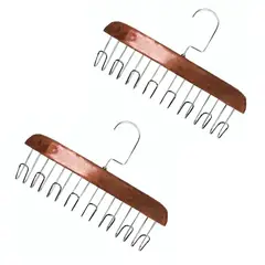 GENERICO - Set x2 ganchos para ropa perchas colgadores organizadores