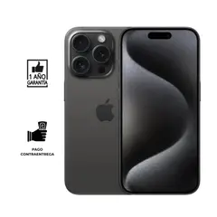 APPLE - IPhone 15 Pro Reacondicionado (ESIM) 128gb I Grado B I color: Negro