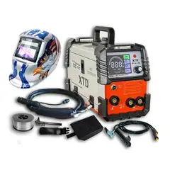 XTD - Soldadora Inversora  Mig 200A XTD Suelda Sin GAS + Casco Automatico Fotosensible