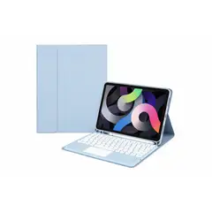 GENERICO - FUNDA CON TECLADO + TOUCHPAD IPAD 9TH GEN 10.2 ACERO