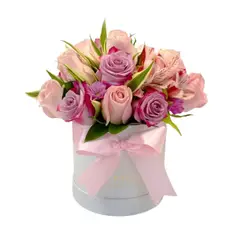 D'AMOUR - Box De Rosas Lila Y Rosadas