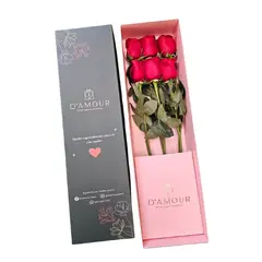 D'AMOUR - Caja De 6 Rosas Rojas