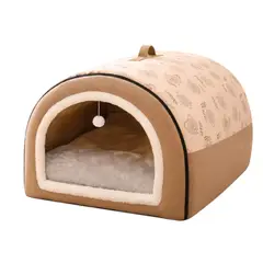 GENERICO - Casita Plegable Acolchada Iglu Mascota