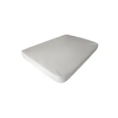 CARESTINO - Protector impermeable Para Cuna Cama de Madera de 140x70cm Blanco