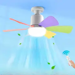 CUBULL - FOCO LED y VENTILADOR (2 en 1) DE 40W con control remoto