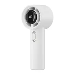 GENERICO - Ventilador de Mano Portátil Alta Velocidad con Pantalla Digital, 100 Niveles y Carga Tipo C