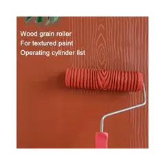 GENERICO - Rodillo de pintura con patrón texturizado de MAdera