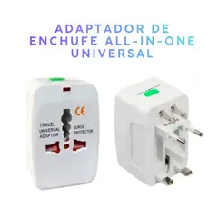 GENERICO - Adaptador De Enchufe Universal Viajero Adapter 125v-220v 1 Uni