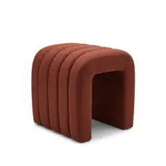 GENERICO - PUFF ALBA CON FORMA DE ARCO COLOR VINO - REFER STORE