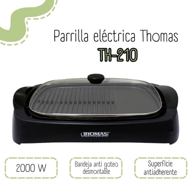 Parrilla Eléctrica Thomas TH-210 2000W