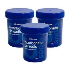 PORTUGAL - PACK 3 BICARBONATO DE SODIO EN FRASCO 100G