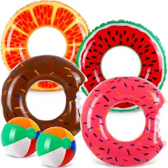 GENERICO - Flotador inflable para piscina Aro 90 cm Sandia