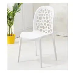 PET MOOD - Silla Comedor Moderna 81cm Alto 43cm Ancho con Respaldo Calado Interior Exterior