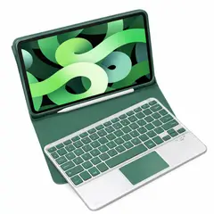 GENERICO - FUNDA CON TECLADO + TOUCHPAD IPAD AIR 11 2024 VERDE OSCURO