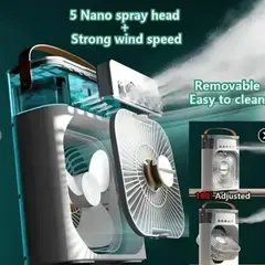 GENERICO - Ventilador Portátil 3 en 1 Humidificador Enfriador Aire Acondicionado