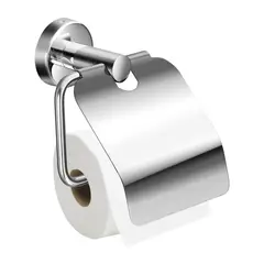 GENERICO - Portarrollos de papel higiénico de acero inoxidable con tapa