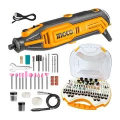 INGCO TOOLS - Grinder Minitorno 109 Inalámbrico + Kit 250 Accs Incgo 50/60 Hz 130 W