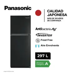 PANASONIC - Refrigeradora 297 Lt Top Freezer - No Frost