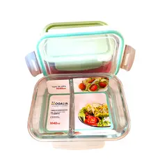 GENERICO - Tapers de vidrio Recipient con division 1040 ml