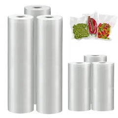 GENERICO - Pack x 6 Rollos Bolsas para Sellar Vacio Alimentos Cocina