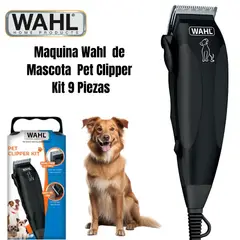 WAHL - Maquina Wahl de Mascota Pet Clipper Kit 9 Piezas 09653-728