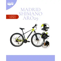 GENERICO - Bicicleta Deportiva Aro 29 «MADRID XTREM» - YELLOW