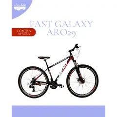 GENERICO - Bicicleta Deportiva Aro 29 «FAST GALAXY» de Lujo Rojo