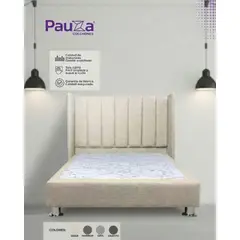PAUZA - DORMITORIO PREMIUM LINEAL 2 PLZ BEIGE