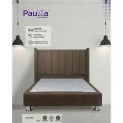 PAUZA - DORMITORIO PREMIUM LINEAL QUEEN MARRON