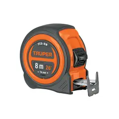 Truper - 12774 WINCHA COMPACTA CONTRA IMPACTOS 8M ,25MM - TRUPER
