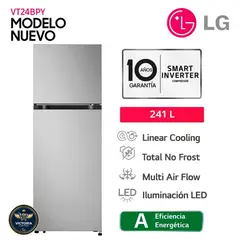 LG - Refrigeradora VT24BPY 241L Plateado