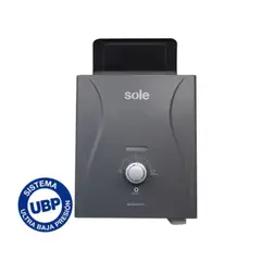 SOLECA - Calentador Instantáneo Sole a Gas Natural 8 L/min Multipunto UBP Gris - SOLEGASNM08C