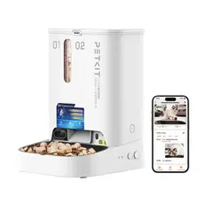 PETKIT - Comedero Automático YumShare Dual-Hopper 2 con Cámara HD