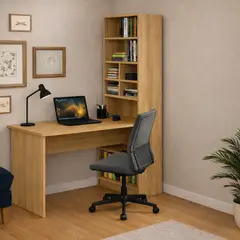 GENERICO - Escritorio con Estante Ensueño de Melamina Ele