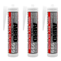 ABRO - ABRO Silicona Automotriz Gris 999 9-AB-CH - 10 Oz Pack x 3