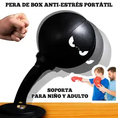 OEM - Pera de BOX Anti Estrés Portátil y Adaptable en Hogar - Oficina NEGRO
